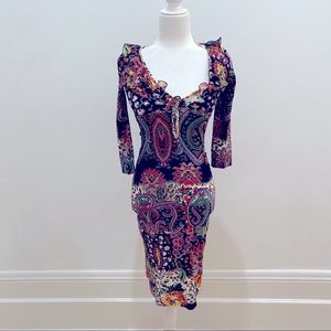 ROBERTO CAVALLI  cocktail dress Knee Length size 8